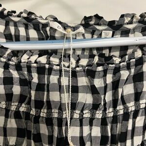Doen Rizzo dress, Marilyn gingham, black and white, size XL